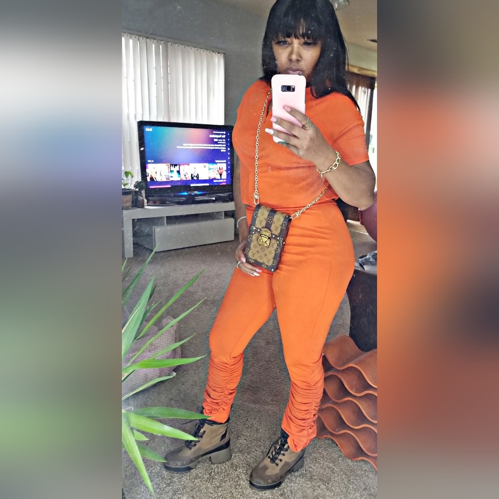 2 piece orange set